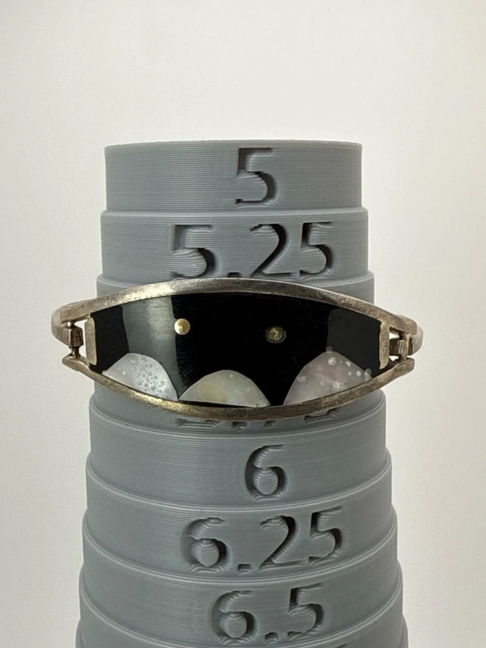 Vintage Alpaca hinge bracelet